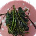 kira★★'s cooksnap of when they made 空芯菜の炒めもの.