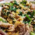 agak's cooksnap of when they made ふわふわ玉子とニラ豚炒め♪.