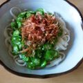 まるかば's cooksnap of when they made おくらうどん.