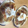やーしー's cooksnap of when they made カレーをリメイク!とろ玉焼きチーズカレー.