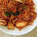 ゆきんこダケ's cooksnap of when they made 簡単！ウマい！キムチ焼きそば！.