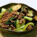 nagi1509's cooksnap of when they made 簡単！茄子とチンゲン菜の挽き肉炒め.