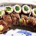 クックG1X7YM☆'s cooksnap of when they made 簡単☆小松菜＆油揚げ＆豚肉のクルクル巻き.