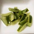 kumimouse's cooksnap of when they made かぶの漬物。きゅうりとかぶ皮の酢の物。.