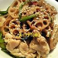 jerrytomo's cooksnap of when they made アジアン風☆レンコンと豚肉のキンピラ.