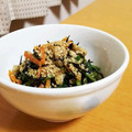 しじみごはん's cooksnap of when they made めんつゆだけ簡単ほうれん草と油揚げ煮浸し.