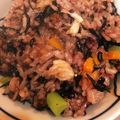 酢好きのこにん's cooksnap of when they made 大根の葉入り、ひじきご飯　妊婦さんに！.