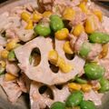 akki925's cooksnap of when they made 塩レモン☆和えるだけ　レンコンツナサラダ.