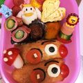 miwacomoko's cooksnap of when they made キャラ弁☆アンパンマン号弁当.