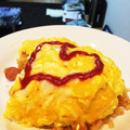 あゆらぶ★'s cooksnap of when they made ❀絶対ふわとろ♡簡単包まないオムライス❀.
