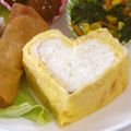 なななな♡MaMa's cooksnap of when they made お弁当に女子力を♬❤ハート❤の卵焼き♡.