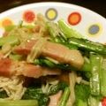 サトモユリア's cooksnap of when they made 簡単！えのき.小松菜.ベーコンバター炒め.