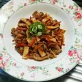 もぐ・ω・くま's cooksnap of when they made 豚肉と大根のにんにくバター醤油炒め♪.