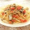 まゆみ母ちゃん's cooksnap of when they made 塩トマト　de　秋のパスタ.
