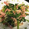 うぃっきゃん's cooksnap of when they made ベーコンとほうれん草のバターソテー.