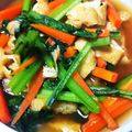 ヨッチこ's cooksnap of when they made めんつゆで簡単♪小松菜と油揚げのさっと煮.