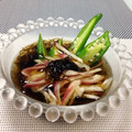 サンディサンディ's cooksnap of when they made オクラと茗荷のもずく酢和え.