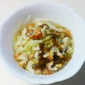 taako1552's cooksnap of when they made つるっパリッ♪簡単キャベツのもずく酢和え.