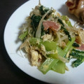 ゅぅBucchi's cooksnap of when they made 小松菜ともやしの卵とじ中華炒め.