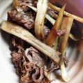よこ♡'s cooksnap of when they made 牛蒡と牛肉の甘辛炒め.