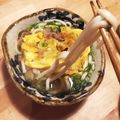 まきちマン's cooksnap of when they made 丸亀製麺の出汁玉肉うどんを再現してみた！.