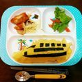 自然カフェ's cooksnap of when they made #新幹線#ドクターイエロー#キャラ弁.