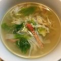 ドラム大好き's cooksnap of when they made レタスとカニカマの中華スープ.