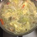 yuka895's cooksnap of when they made 白菜&人参&キノコのトロトロ卵スープ.