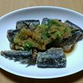 ナーちゃん's cooksnap of when they made ◆パリパリ揚げ秋刀魚のピリ辛薬味だれ♪◆.