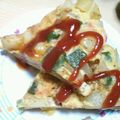 ﾁｮﾎﾞﾋﾟ's cooksnap of when they made チーズたっぷりオープンオムレツ.