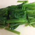 hinatabox's cooksnap of when they made 葉野菜の簡単なゆで方.