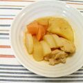 uzu1118's cooksnap of when they made 大根とじゃがいもと鶏肉のピリ辛煮物.