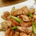 mocoann430's cooksnap of when they made 鶏肉とアスパラのオイマヨ炒め.