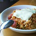 しじみごはん's cooksnap of when they made とろ～り*キムチーズチャーハン.