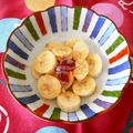 pitachan1's cooksnap of when they made 甘～い幸せ✿バナナ＋きな粉ジャム.