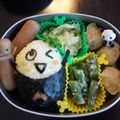 evanatia's cooksnap of when they made ふなっしー☆お・も・て・なっしーキャラ弁.