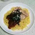 ちゃっちゃ☆'s cooksnap of when they made 超簡単‼︎なめ茸とシーチキンのパスタ♪.