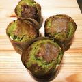 mowmow123's cooksnap of when they made 抹茶ホワイトチョコマフィン.