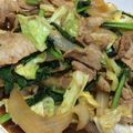 クックDQA8NP☆'s cooksnap of when they made 豚バラと小松菜のスタミナ炒め.