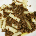 riseshun's cooksnap of when they made 長いもと挽き肉の味噌炒め.