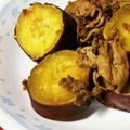 mimitic's cooksnap of when they made さつまいもと豚肉の甘辛炒め煮.