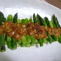 myukitty's cooksnap of when they made アスパラのごま味噌ねぎマヨ焼き.