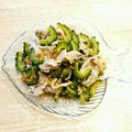 YUZVIO's cooksnap of when they made 豚しゃぶとゴーヤの醤油麹和え.