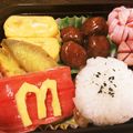 kirari_fairy's cooksnap of when they made マックnaおにぎり＊ポテトキャラ弁.