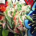 cookみぃ's cooksnap of when they made スナップエンドウとカニカマの明太マヨ和え.