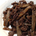 ゆみらんたん's cooksnap of when they made 牛肉とごぼうのしぐれ煮.