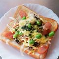 なおころピッコロ's cooksnap of when they made 玉葱・枝豆・ベーコンのトースト.