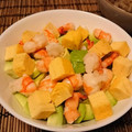 aikotan's cooksnap of when they made 簡単！海老とアボカドのカフェ風丼ぶり.