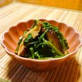 まりみぃ's cooksnap of when they made 春菊と焼き椎茸の辛子ポン酢和え.