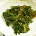 由芽15's cooksnap of when they made ツルムラサキとなめ茸の和え物.